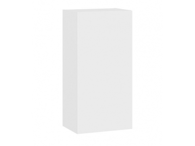 Шкаф навесной Глосс (ТриЯ) 450 Белый глянец, Стекло Белый глянец